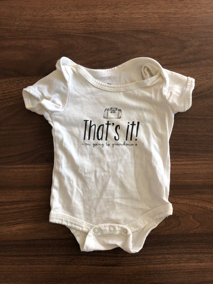 Baby Short Sleeve Bodysuit, Grandma’s House, 0-3M, Kids 3 Month (0-3M)