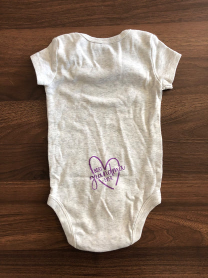 Baby Pass to Grandma Short Sleeve Bodysuit, 3-6M, Kids 6 Month (3-6M)