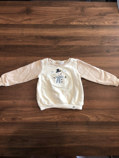 Toddler Snowman Crewneck Pullover Hoodie, 3T, Kids 3T