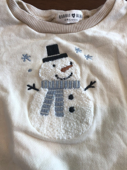 Toddler Snowman Crewneck Pullover Hoodie, 3T, Kids 3T