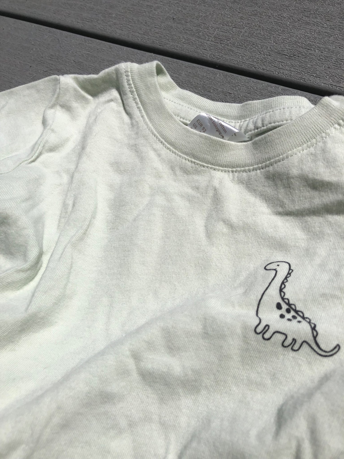 Toddler Light Green Short Sleeve Dino T-shirt, 2T, Kids 2T