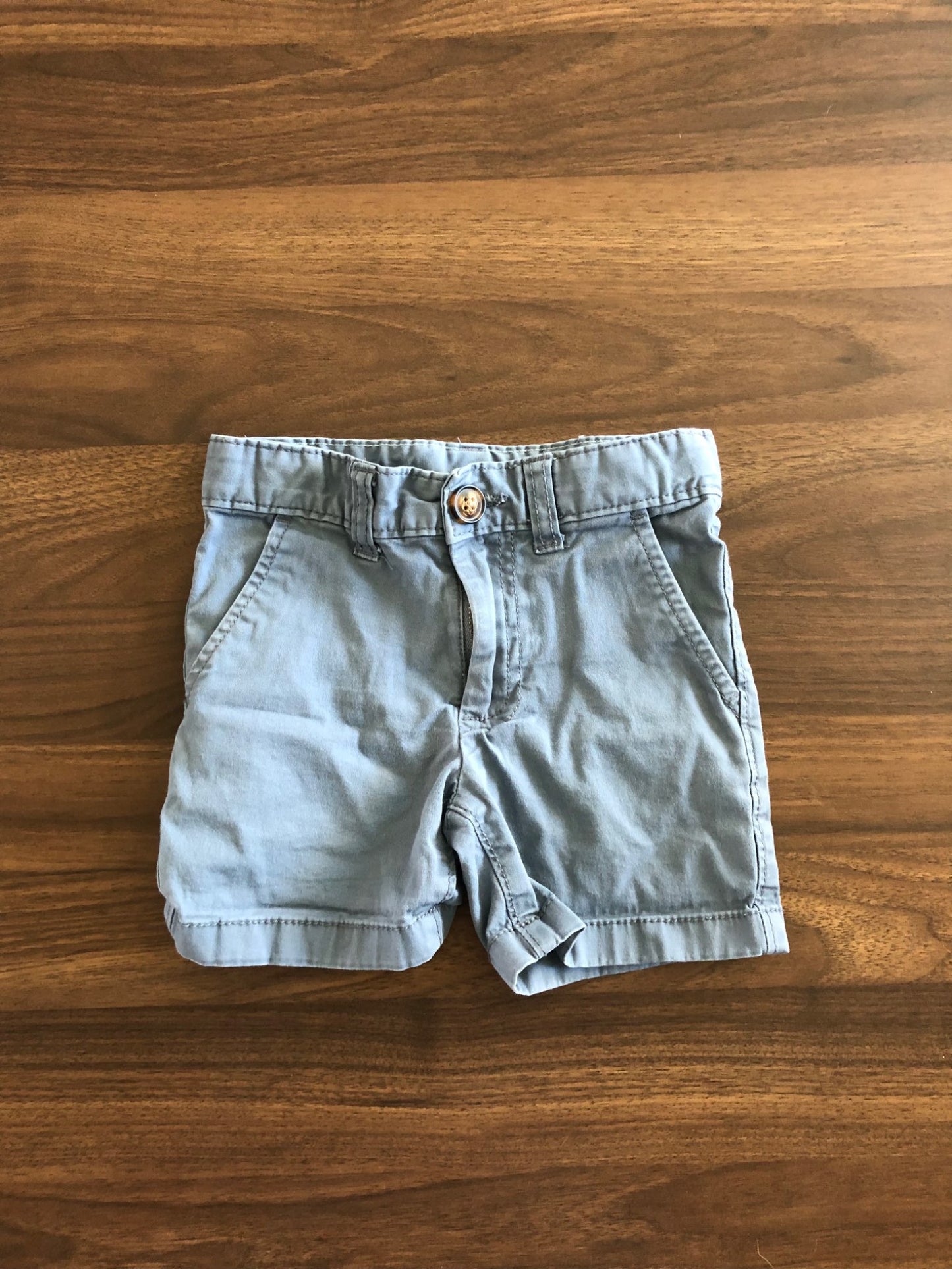 Toddler Boy Grey/Blue Shorts, 2T, Kids 2T