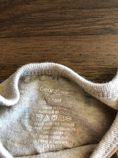 Toddler Long Sleeve Bodysuit, 12-18M, Kids 18 Month (12-18M)