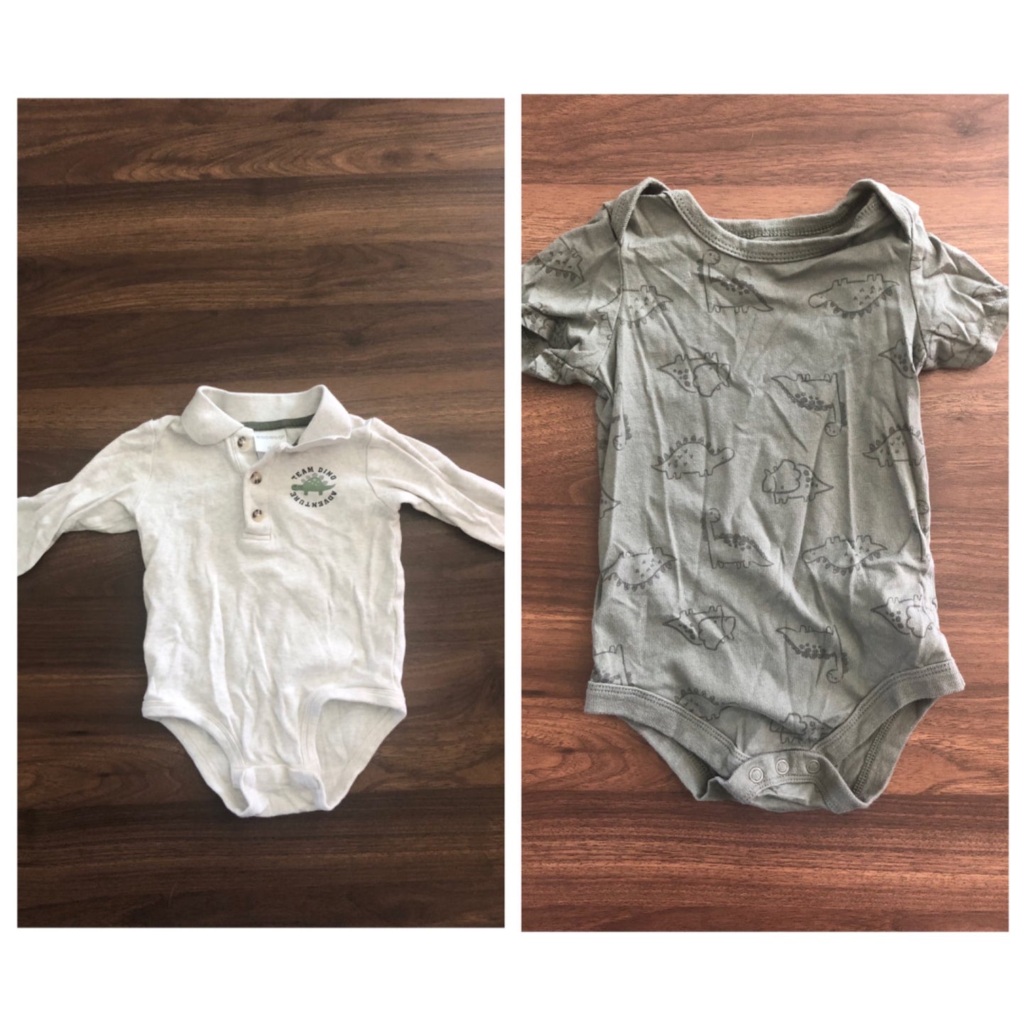 Toddler Dino Bodysuit Bundle, 2 pieces, 12-18M, Kids 18 Month (12-18M)