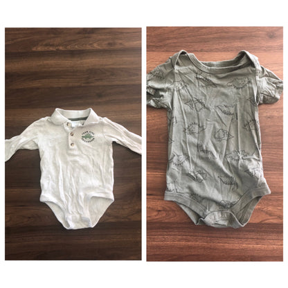 Toddler Dino Bodysuit Bundle, 2 pieces, 12-18M, Kids 18 Month (12-18M)