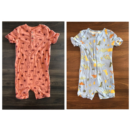 Toddler Shortie Romper Bundle, 2 pieces, 18-24M, Kids 24 Month (18-24M)