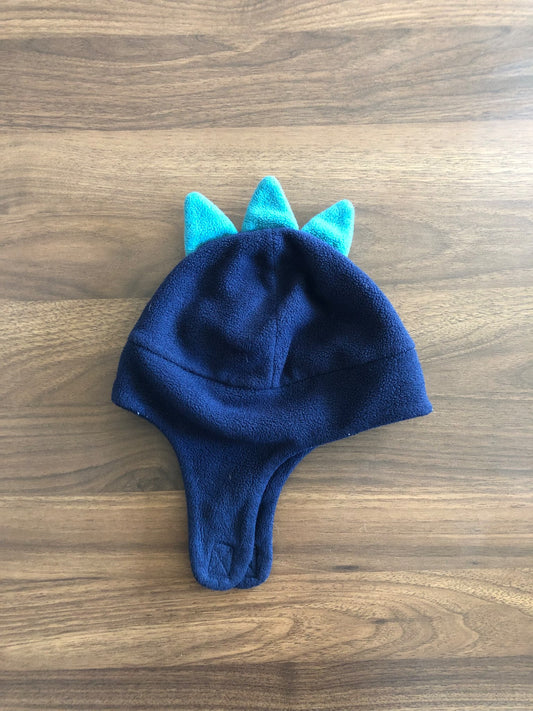 Baby Fleece Winter Hat With Strap, Dino design, 0-12M