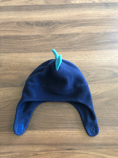 Baby Fleece Winter Hat With Strap, Dino design, 0-12M