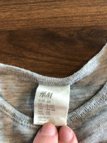 H&M Outfit Set, Long sleeve bodysuit and pants, 3-6M, Kids 6 Month (3-6M)