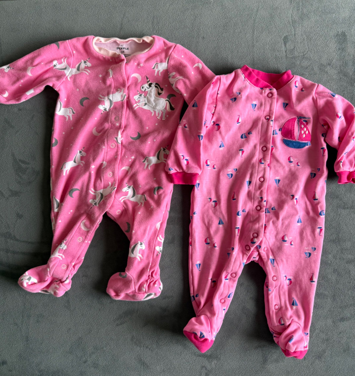 Snap button onsie bundle, 3M and 6M, Kids 3 Month (0-3M)