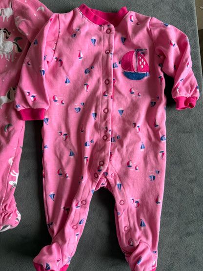 Snap button onsie bundle, 3M and 6M, Kids 3 Month (0-3M)