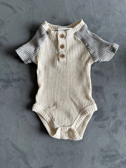 Short Sleeve Onsie Bundle, 3 pieces, 3-6M, Kids 6 Month (3-6M)