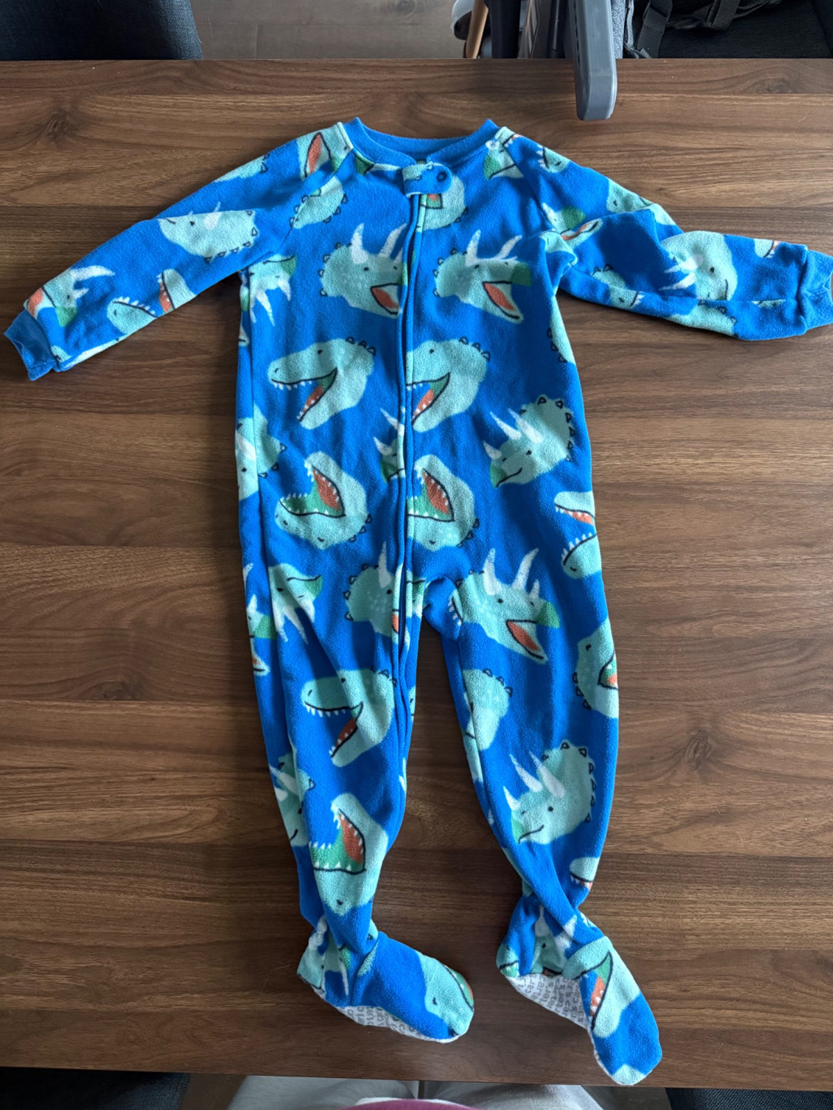 Dino Fleece Footie Pyjamas/Onsie, 3T, Kids 3T