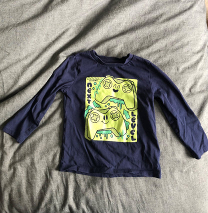 Gaming design long sleeve shirt, 4T, Kids 4/4T