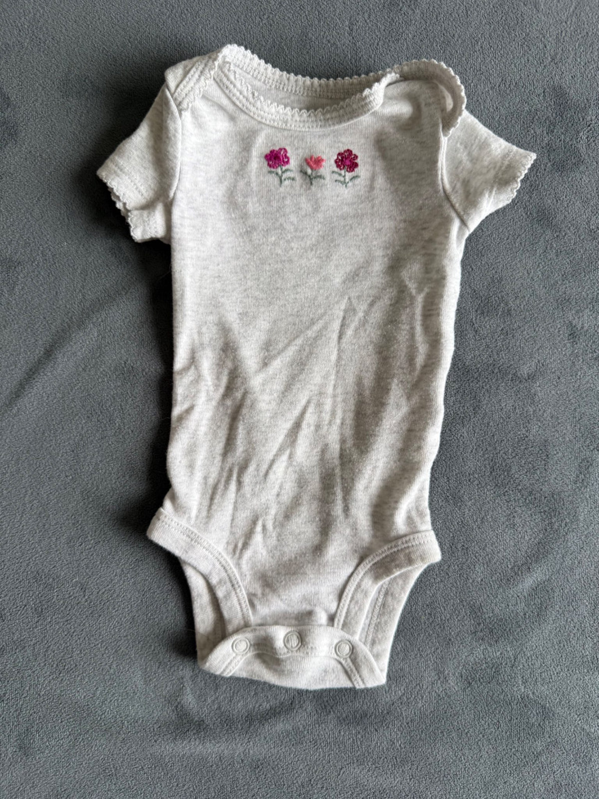 Baby Girl Short Sleeve Bodysuit Bundle, 4 pieces, Newborn, Kids Newborn
