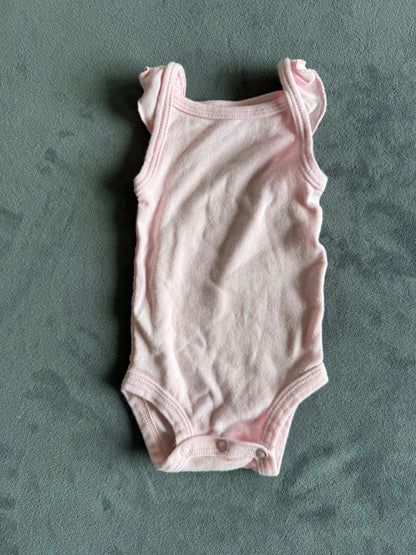 Baby Girl Short Sleeve Bodysuit Bundle, 4 pieces, Newborn, Kids Newborn