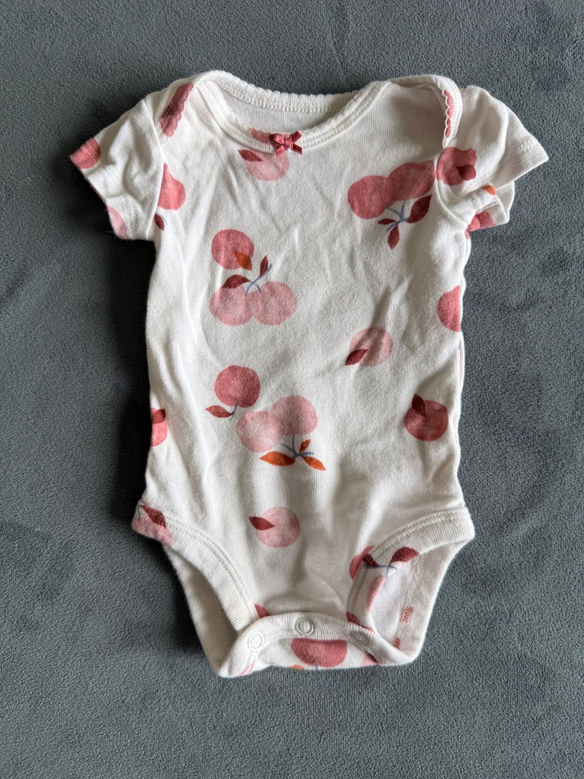 Baby Girl Short Sleeve Bodysuit Bundle, 4 pieces, Newborn, Kids Newborn