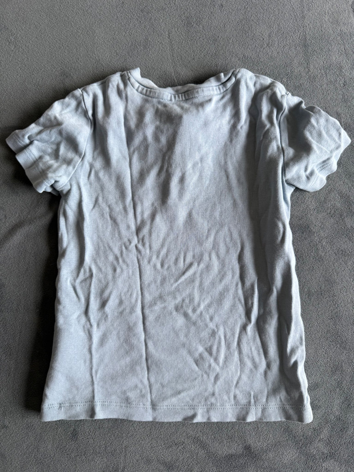 Blue Short Sleeve Henley T-shirt, 2-4T, Kids 3T