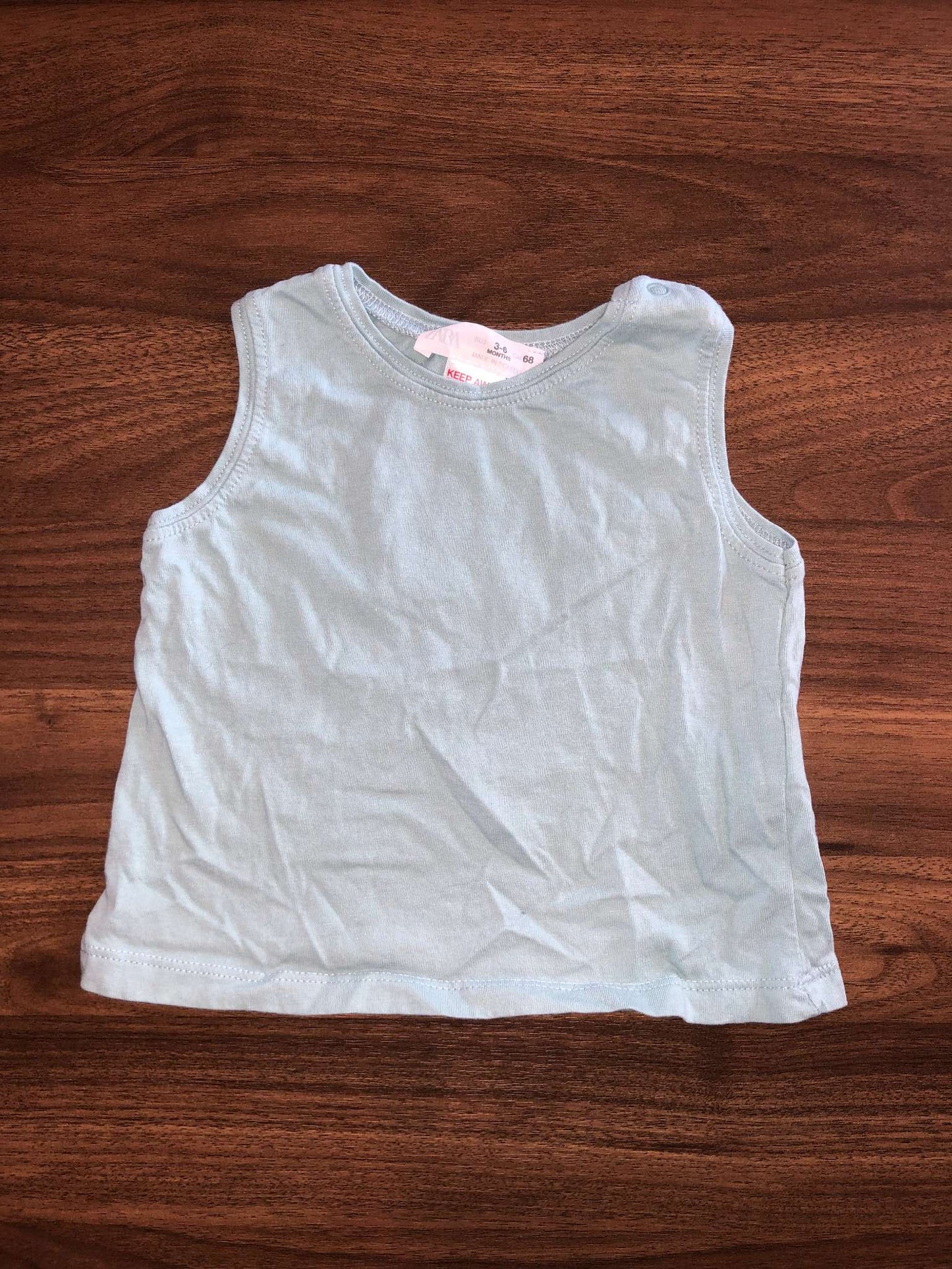 Baby Boy Tank and Short Sleeve Shirt Bundle, 2 items, 3-6M, Kids 6 Month (3-6M)