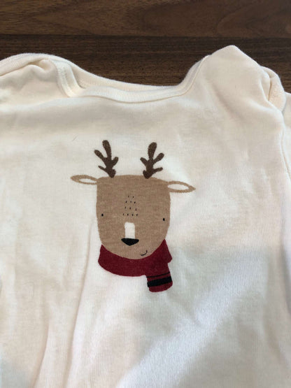 Carter's Reindeer Print Christmas Outfit Set, Long sleeve bodysuit & pants, 6-9M, Kids 9 Month (6-9M)