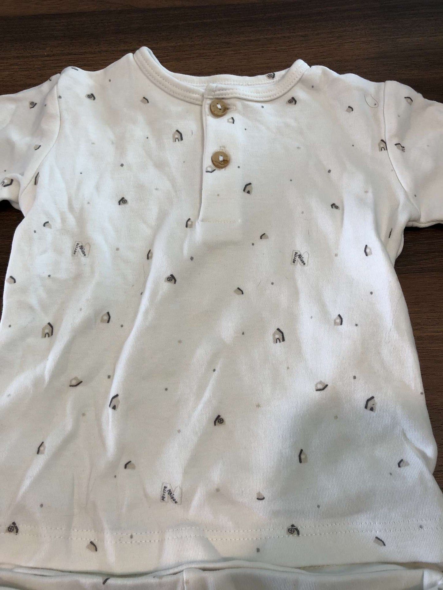 Baby Boy Long Sleeve Shirt and Pants Outfit Set Bundle, Mix & Match, 4 Pieces/2 Outfits, 6-9M, Kids 9 Month (6-9M)