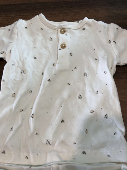 Baby Boy Long Sleeve Shirt and Pants Outfit Set Bundle, Mix & Match, 4 Pieces/2 Outfits, 6-9M, Kids 9 Month (6-9M)