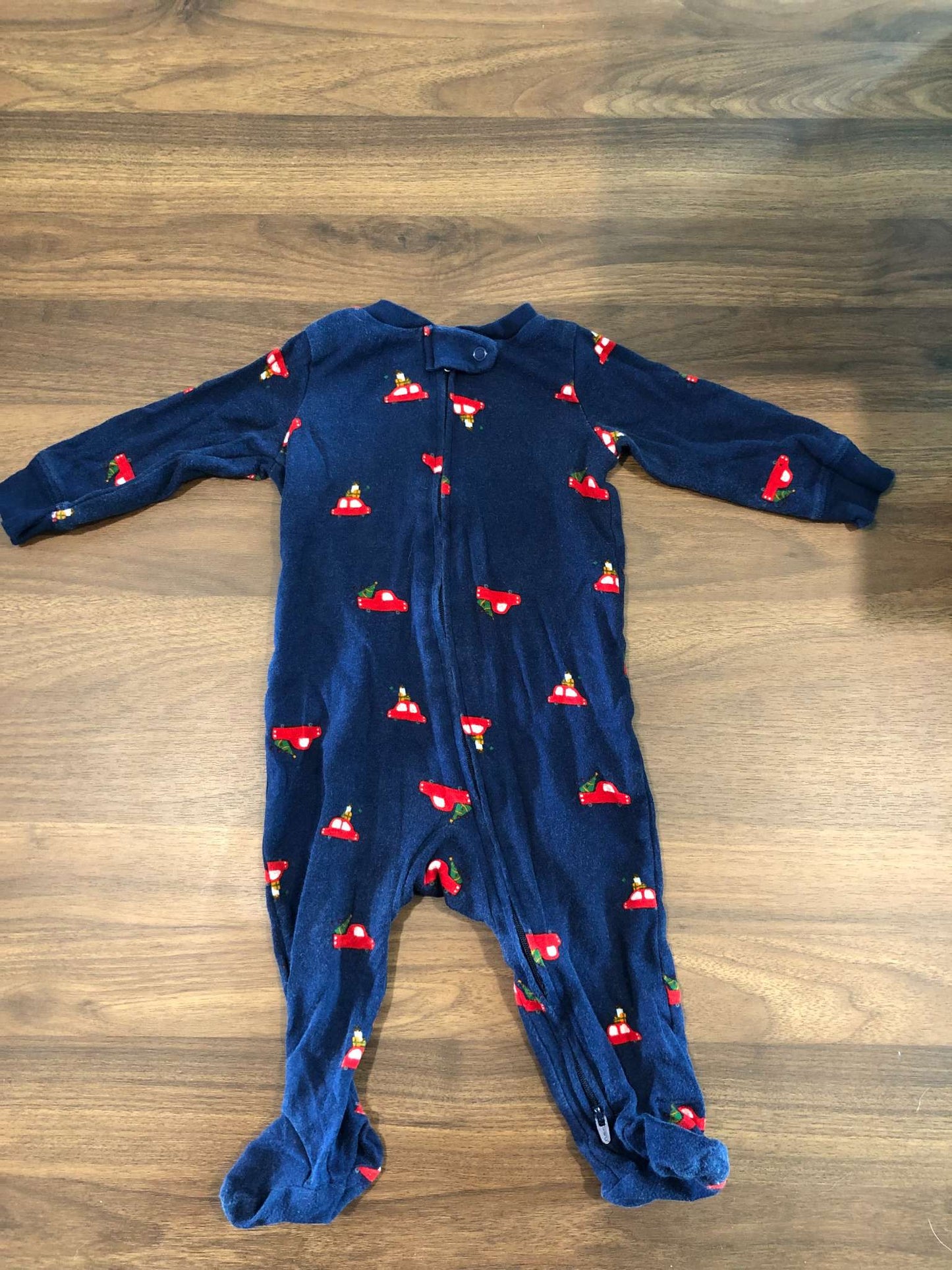 Carter's Christmas Truck & Tree Print Onsie, 6-9M, Kids 9 Month (6-9M)