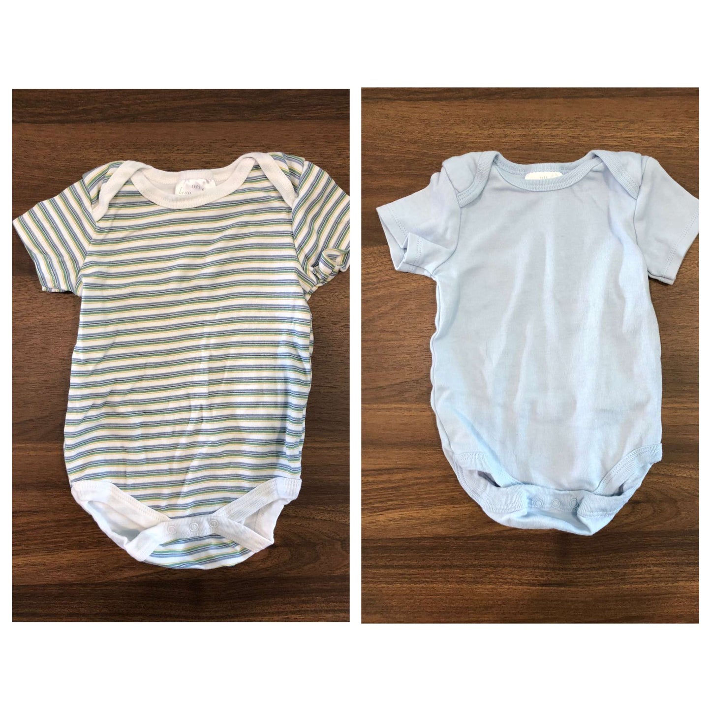Baby Beau & Belle Short Sleeve Bodysuit Bundle, 2 pieces, 6-9M, Kids 9 Month (6-9M)