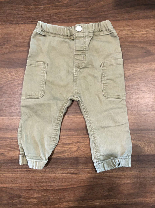 H&M Baby Boy Green Pants, 9-12M, Kids 12 Month (9-12M)