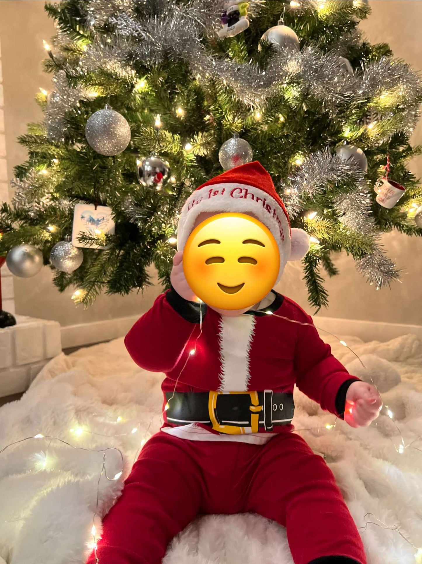 The Children's Place Santa Suit PJ set, 6-9M, Kids 9 Month (6-9M)