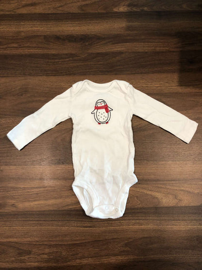 Carter's Penguin Themed Bundle, Long sleeve bodysuits and pants, 3 pieces, 6-9M, Kids 9 Month (6-9M)