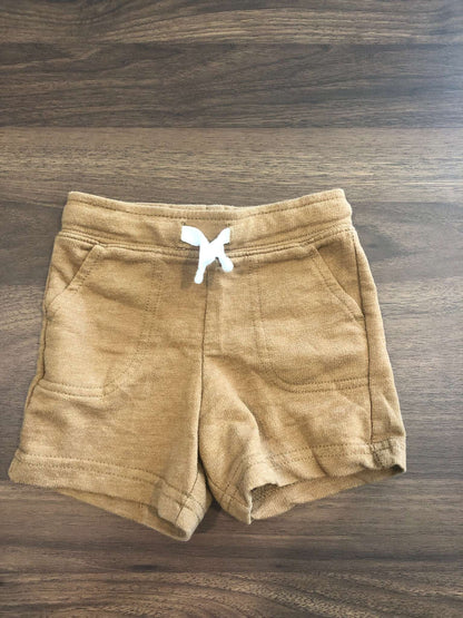 Cat & Jack Toddler Boys Brown Shorts, 12-18M, Kids 18 Month (12-18M)