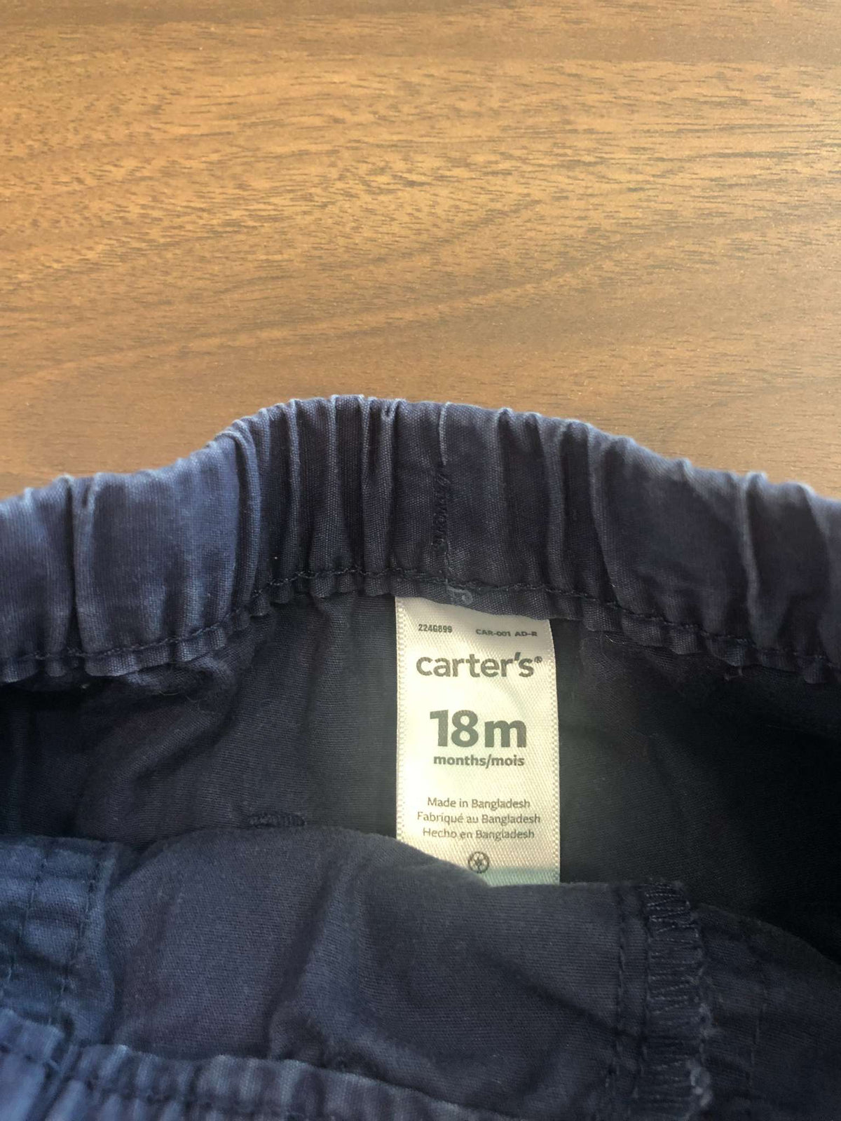 Carter's Toddler Boy Shorts Bundle, 2 Pieces, Khaki shorts and Navy Blue shorts, 12-18M, Kids 18 Month (12-18M)