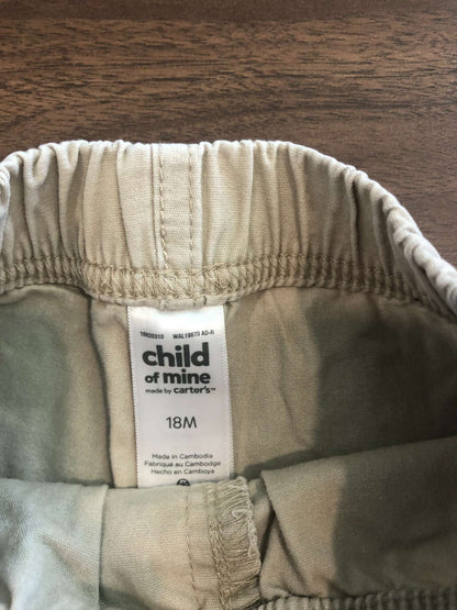 Carter's Toddler Boy Shorts Bundle, 2 Pieces, Khaki shorts and Navy Blue shorts, 12-18M, Kids 18 Month (12-18M)