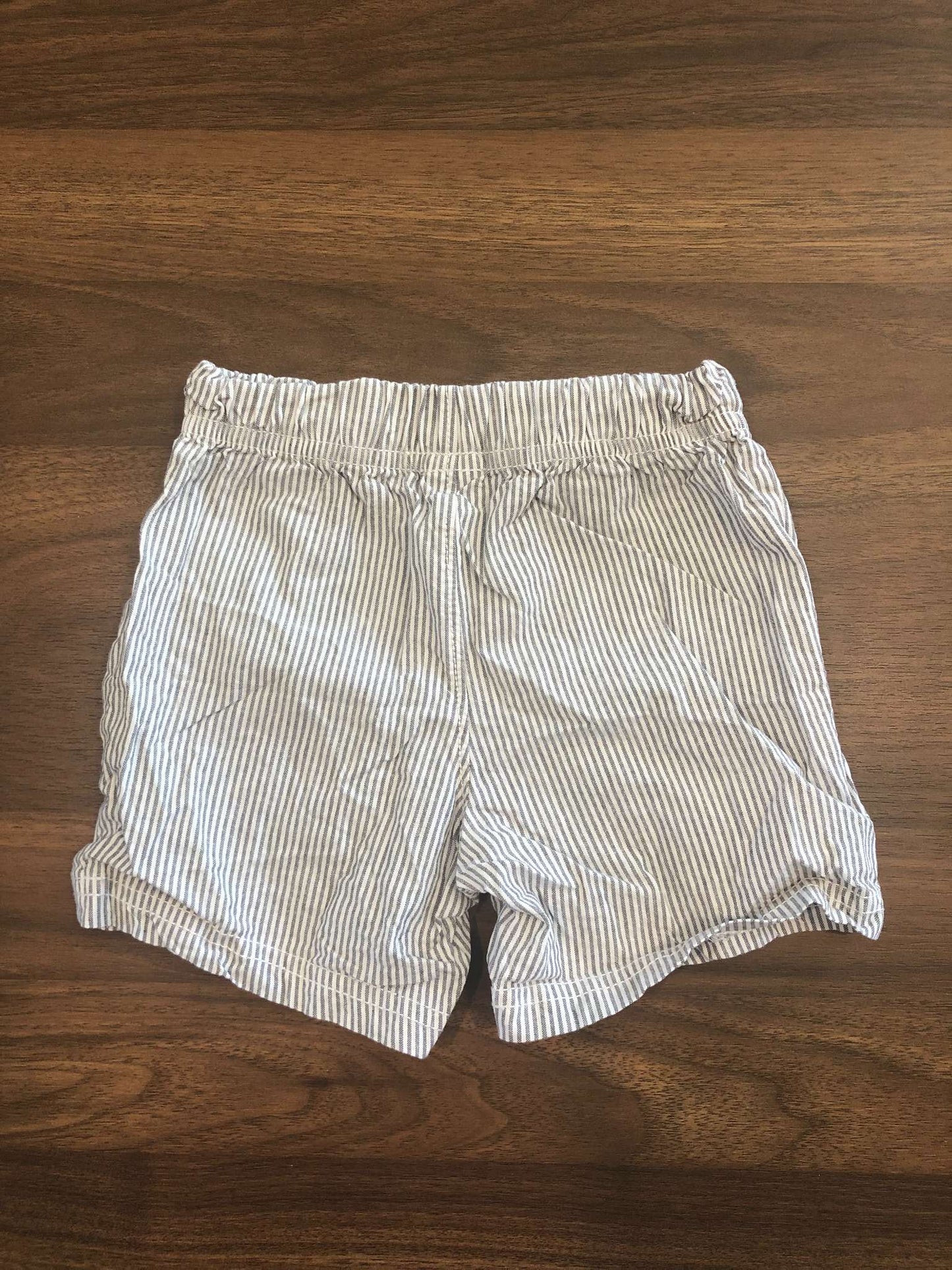Carter's Toddler Boy Dark Grey Striped Shorts, 12-18M, Kids 18 Month (12-18M)