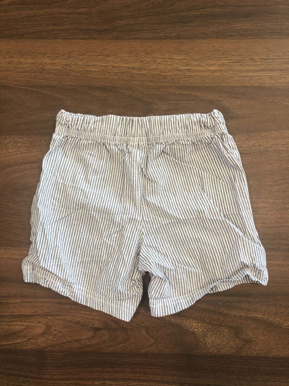Carter's Toddler Boy Dark Grey Striped Shorts, 12-18M, Kids 18 Month (12-18M)