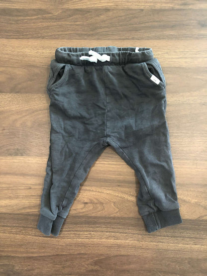 H&M Dark Grey Jogger Sweatpants, 12-18M, Kids 18 Month (12-18M)