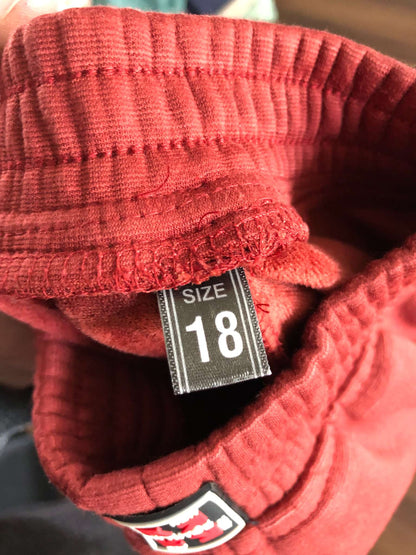 Adidas Toddler Boys Red Jogger Sweatpants, 12-18M, Kids 18 Month (12-18M)