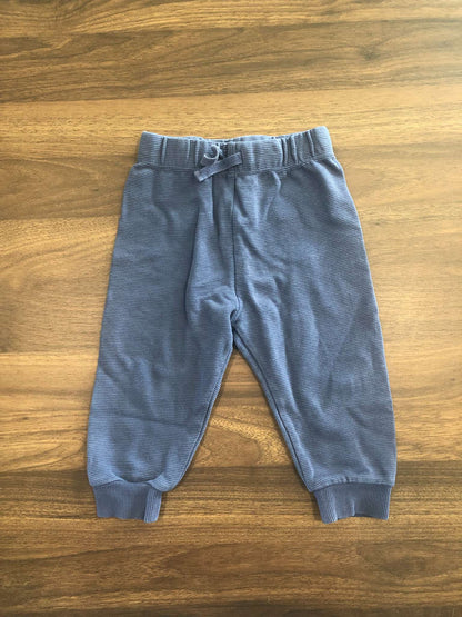 Toddler Boy Sweatpant Bundle, 2 pieces, Green & ribbed blue, 12-18M, Kids 18 Month (12-18M)