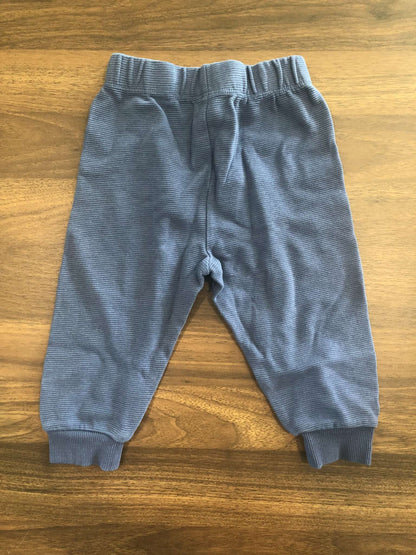 Toddler Boy Sweatpant Bundle, 2 pieces, Green & ribbed blue, 12-18M, Kids 18 Month (12-18M)