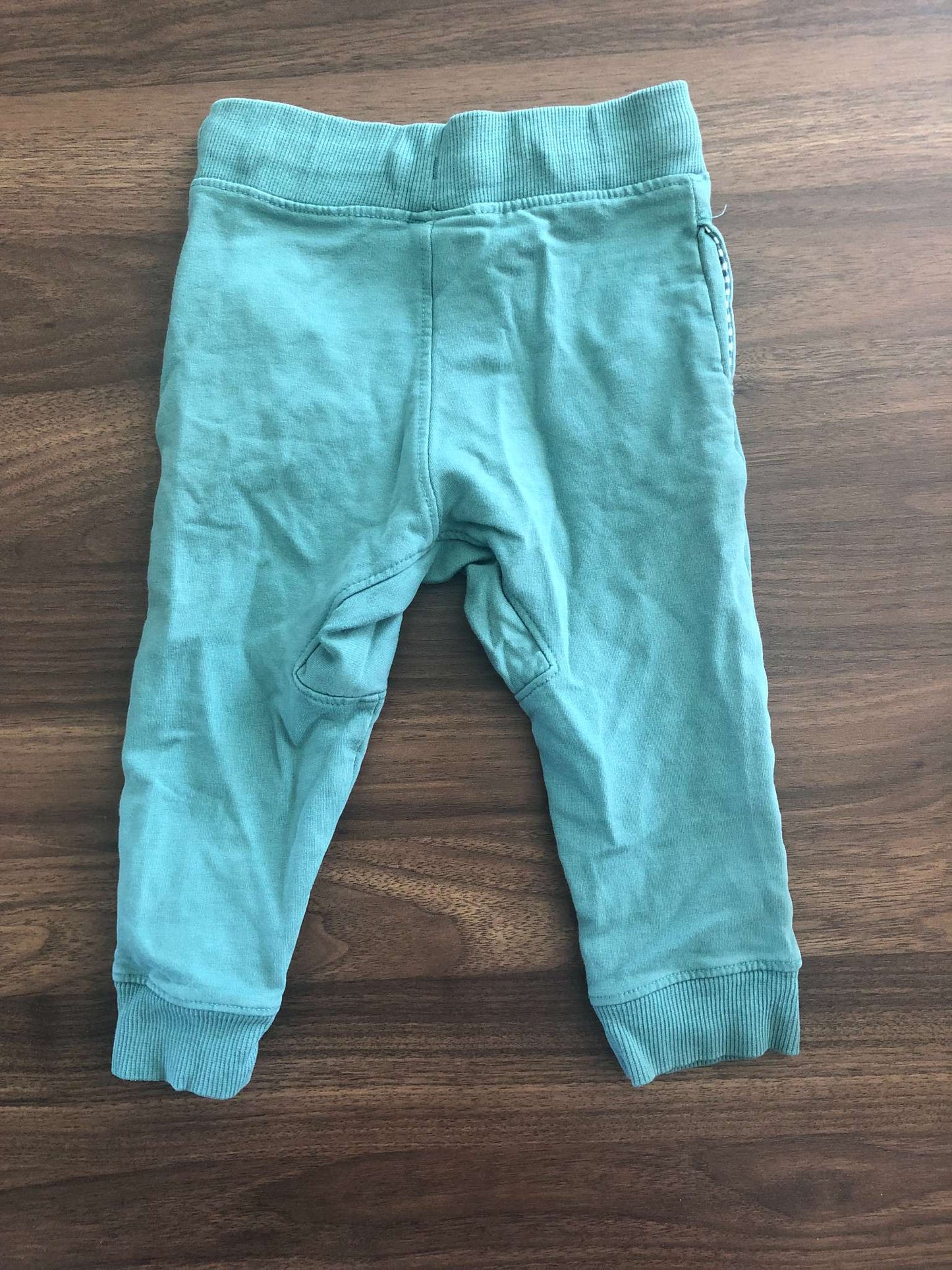 Toddler Boy Sweatpant Bundle, 2 pieces, Green & ribbed blue, 12-18M, Kids 18 Month (12-18M)