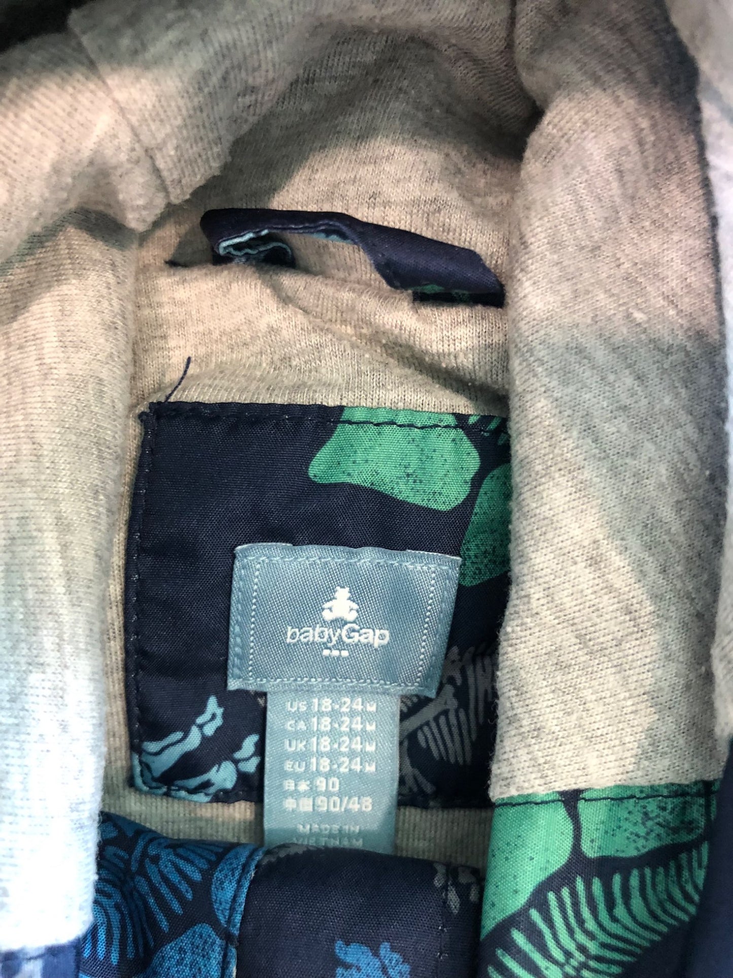 Gap Toddler Boy Dino Print Rain Jacket, 18-24m, Kids 24 Month (18-24M)