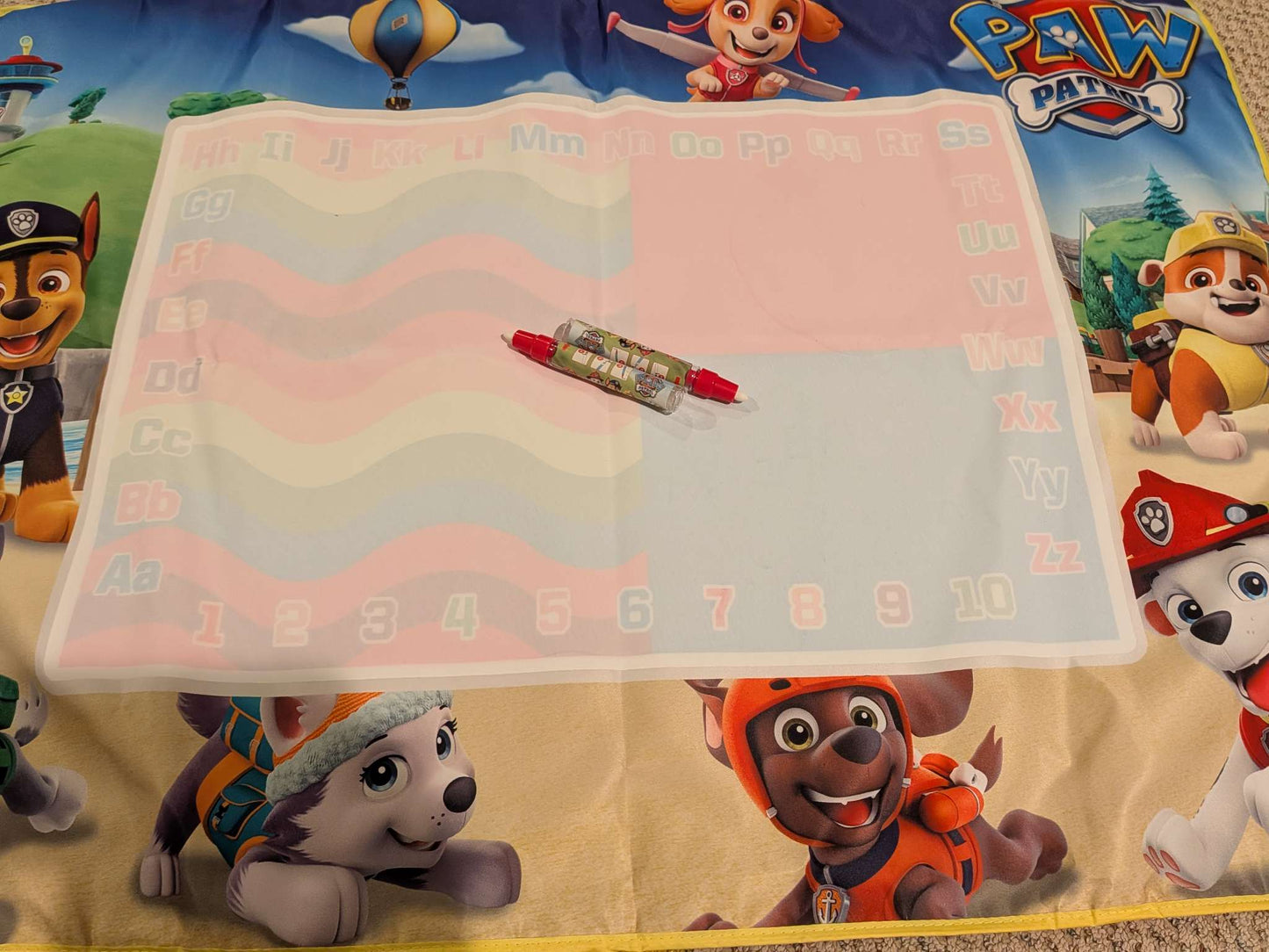 Paw patrol jumbo aqua playmat