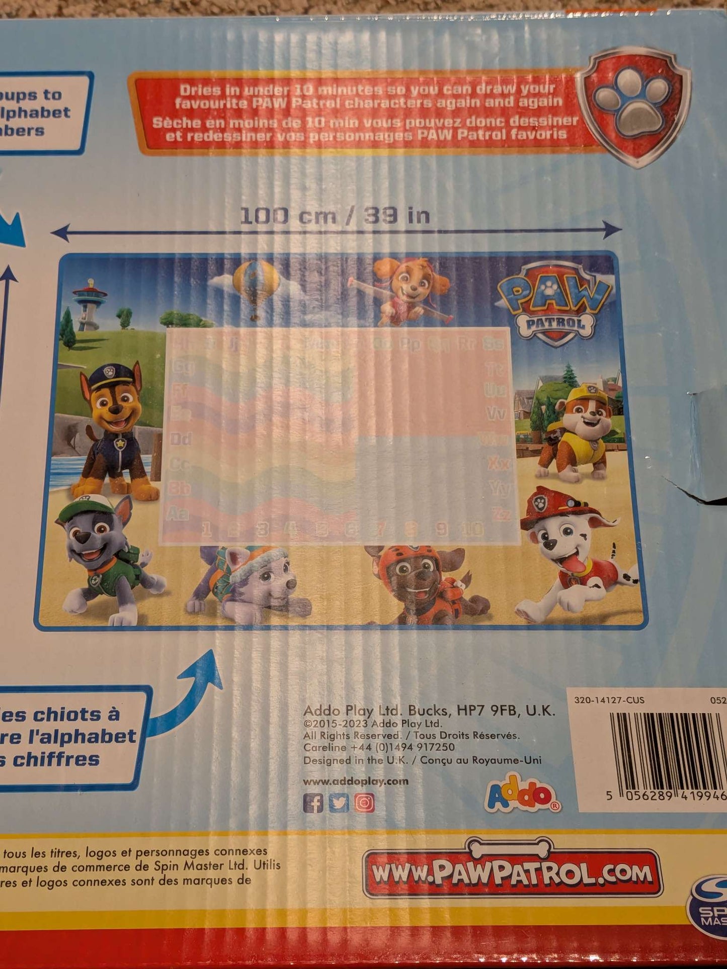 Paw patrol jumbo aqua playmat