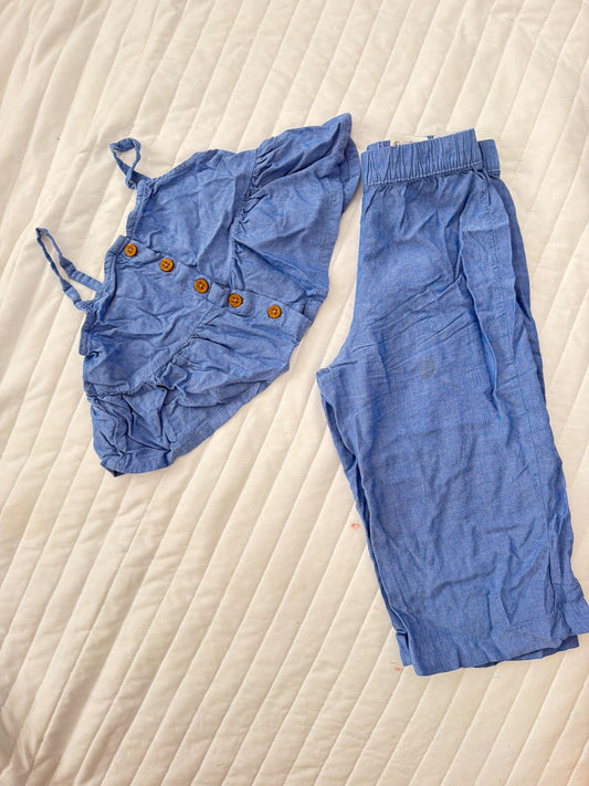 Coord linen set , Kids 2T
