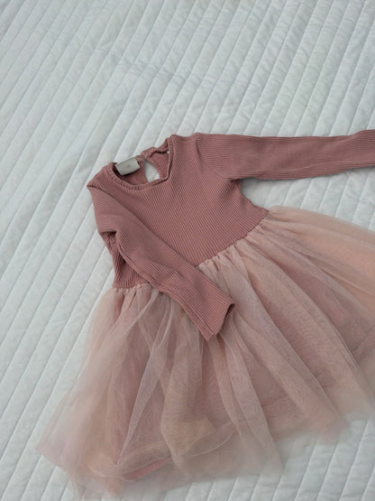 Zara dress pink , Kids 4/4T