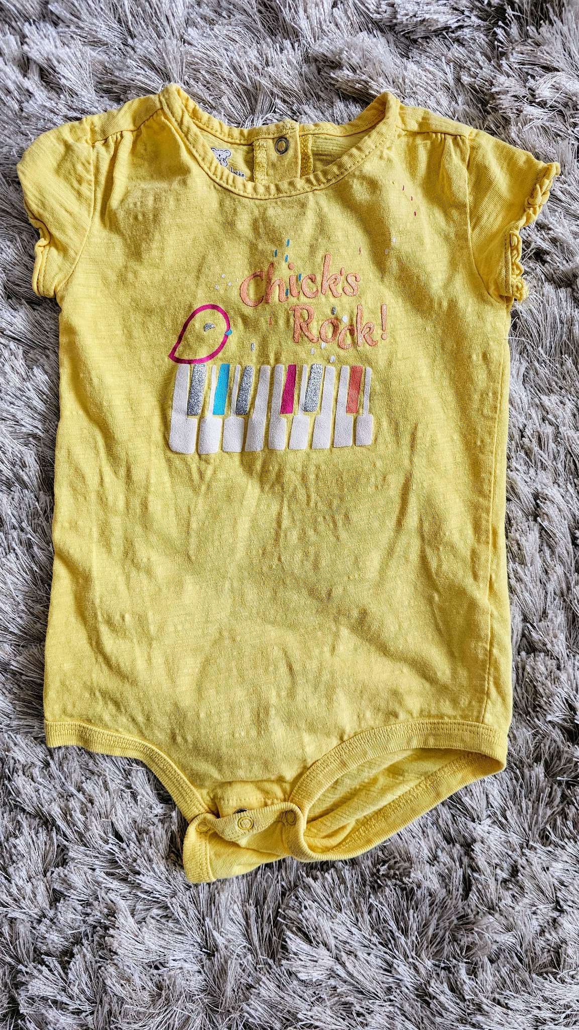 Koala Baby Girls Yellow Onesie – 18 months , Kids 18 Month (12-18M)
