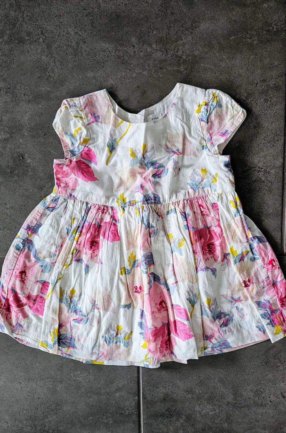 Gap Girls Floral Dress – 12 months  (100% cotton), Kids 12 Month (9-12M)