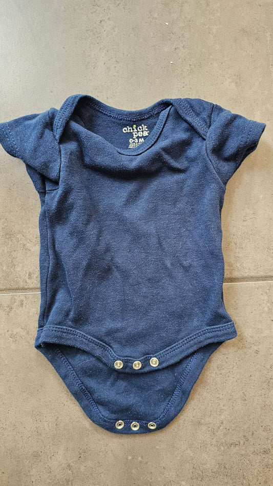 Chickpea Baby Blue Onesie – newborn , Kids Newborn
