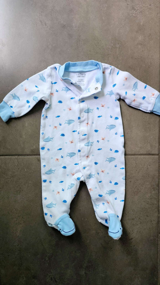 Carter's Baby Shark & Fish Sleeper – newborn , Kids Newborn